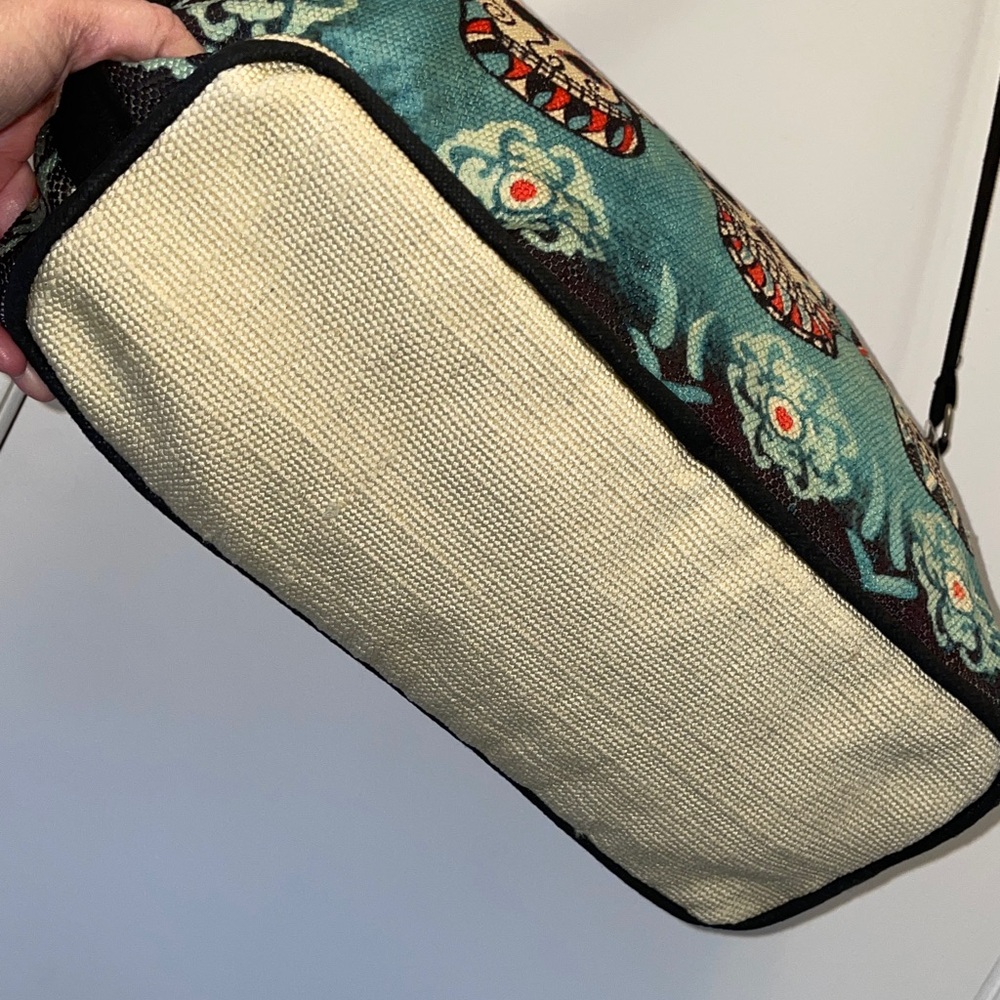 Dia de los Muertos Print Canvas Shoulder Bag - Picture 4 of 5